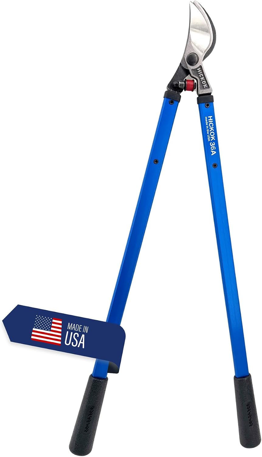 Hickok Heavy Duty Loppers for Tree Trimming – 36' Branch Cutter & Pruning Shears with Long Handle | Lightweight Aluminum Tree Trimmer | Professional-Grade Pruner Made in USA