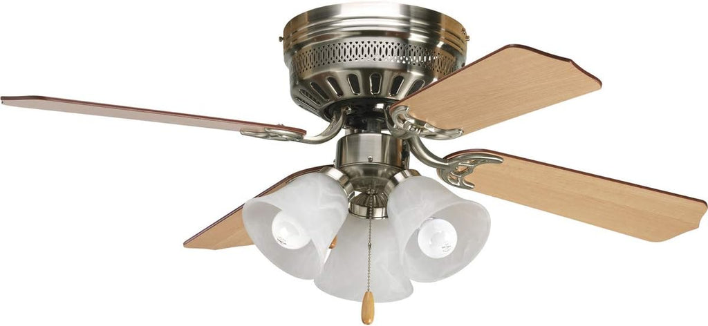 Progress Lighting AirPro Collection 42'' Four-Blade Hugger Ceiling Fan