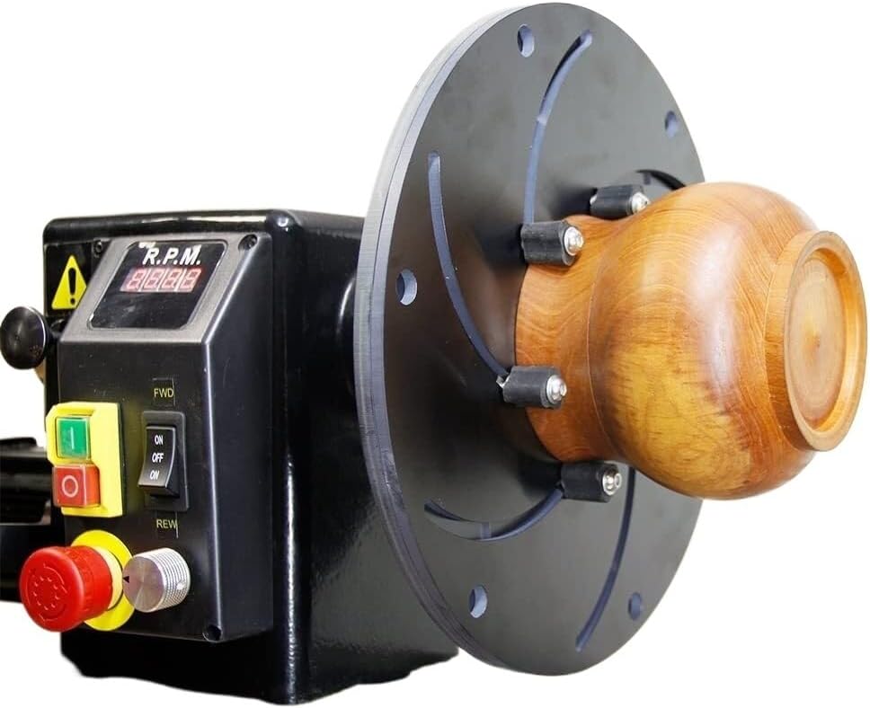 12-Inch Wood Lathe Chuck, Self-Centering with 1-Inch - 8TPI Thread Lathe Chuck KWEIOTO