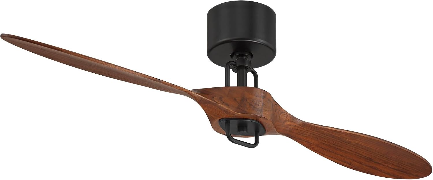 Casa Vieja 56' Longbow Black and Walnut Indoor/Outdoor Ceiling Fan