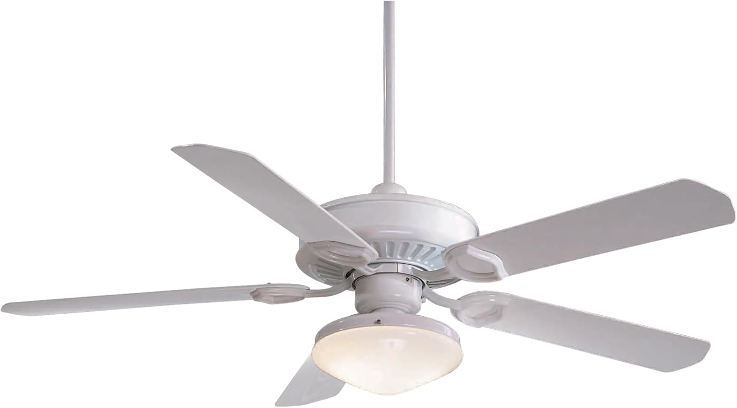MINKA-AIRE F589-WH Sundowner 54' 5-Blade Ceiling Fan in White Finish with White Blades