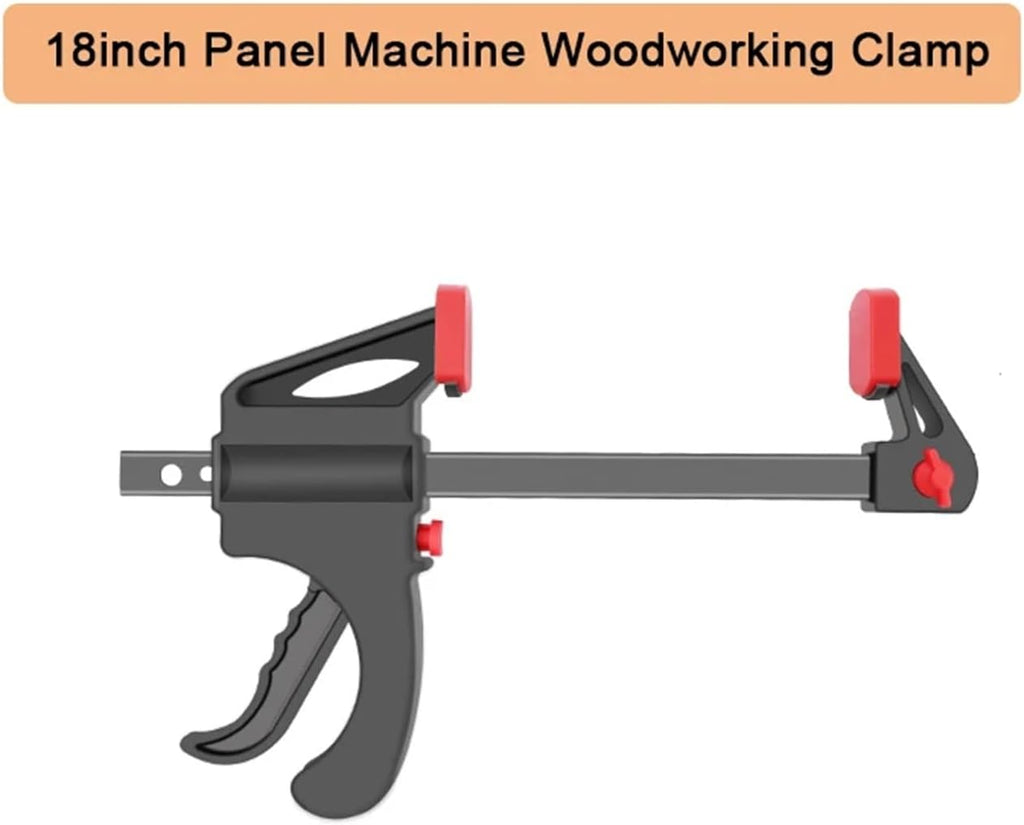 1pcs Woodworking Clamp G-type Heavy Duty Thickened Adjustable Tool Black Quickly Trigger ﻿(Black 18inch)