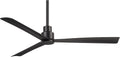 Minka-Aire F787-CL Simple 52 Inch Outdoor 3 Blade Ceiling Fan with DC Motor in Coal Finish