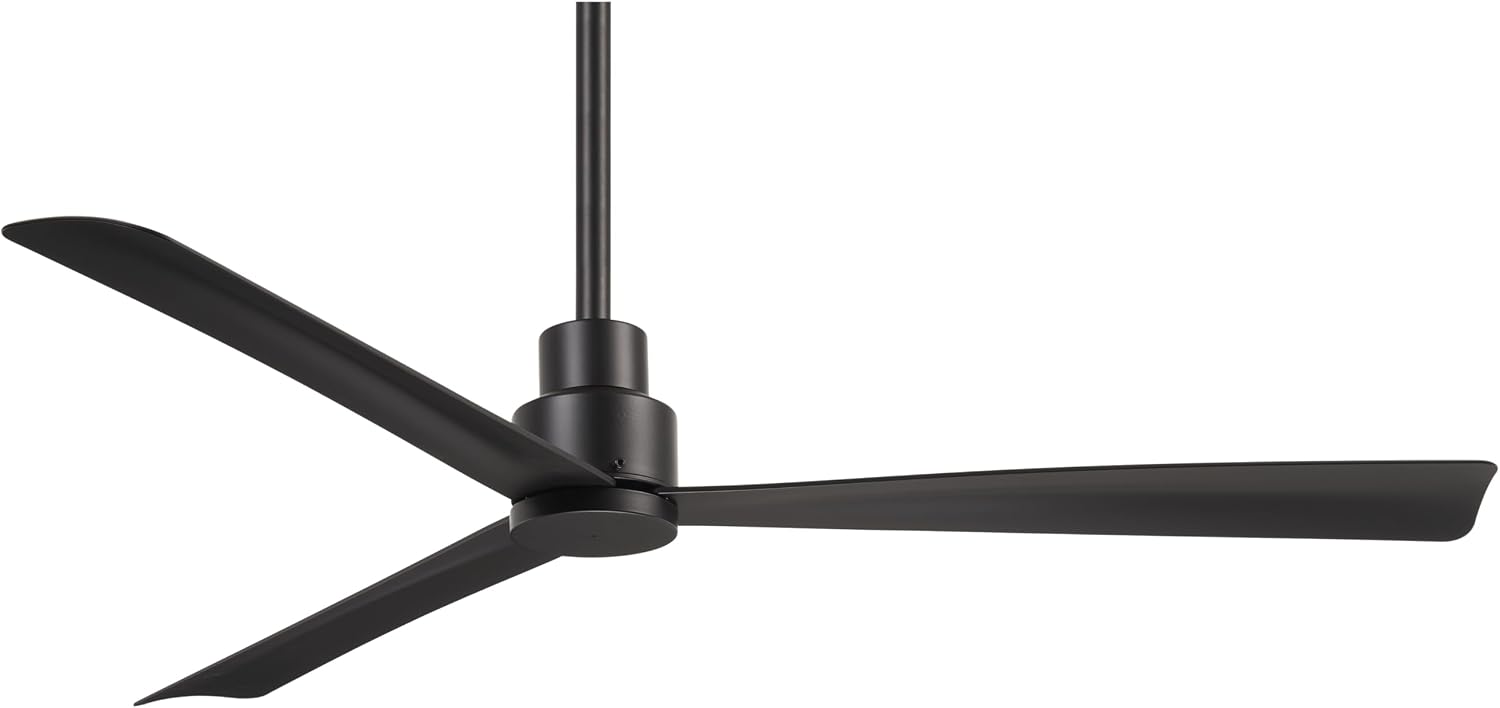 Minka-Aire F787-CL Simple 52 Inch Outdoor 3 Blade Ceiling Fan with DC Motor in Coal Finish