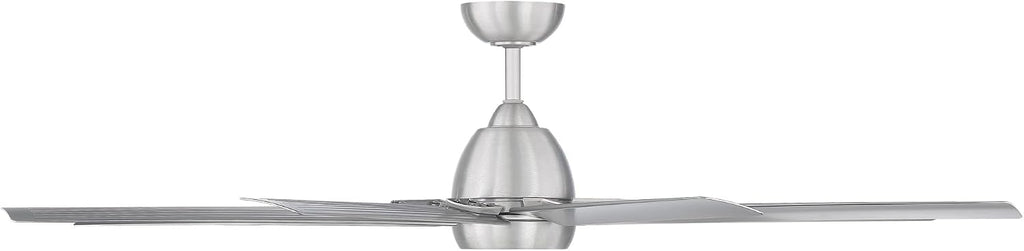 WAC Lighting Mocha XL 8 Blades Aluminum Smart Ceiling Fan in Brushed Nickel