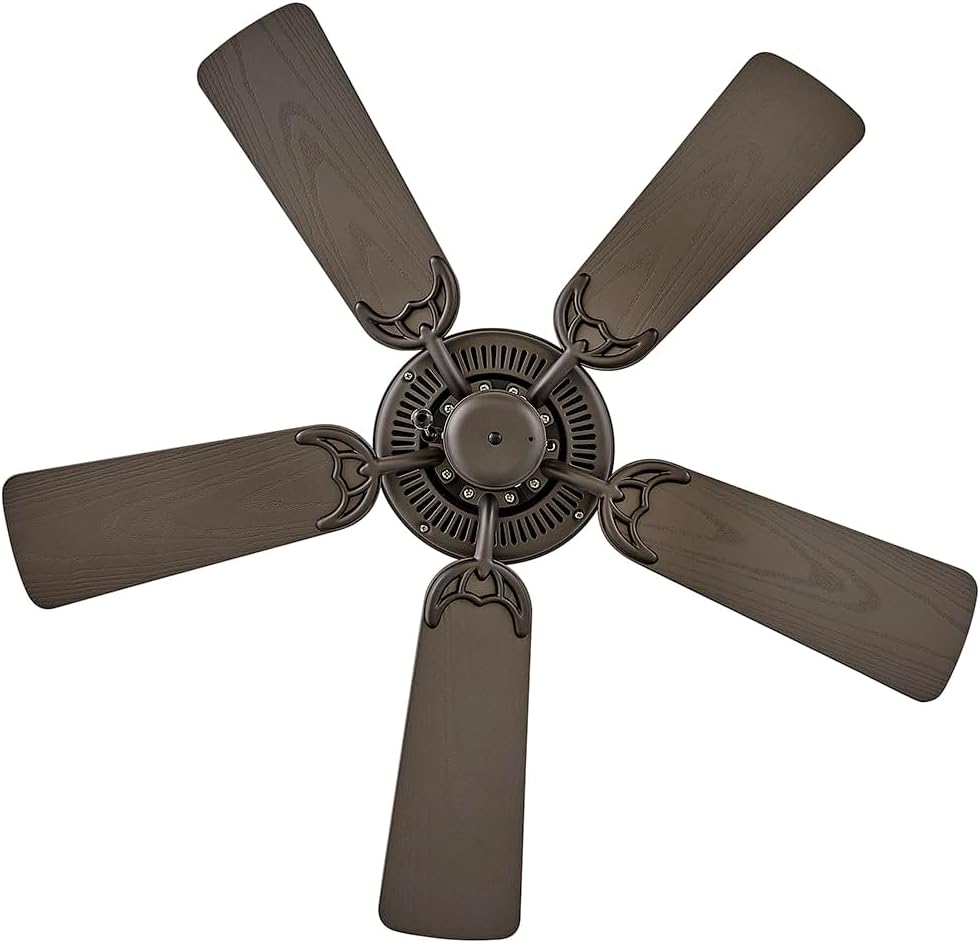 Hinkley Cabana 36' Indoor/Outdoor Dual Mount Ceiling Fan, Pull Chain Operation, Composite Fan Blades, Metallic Matte Bronze