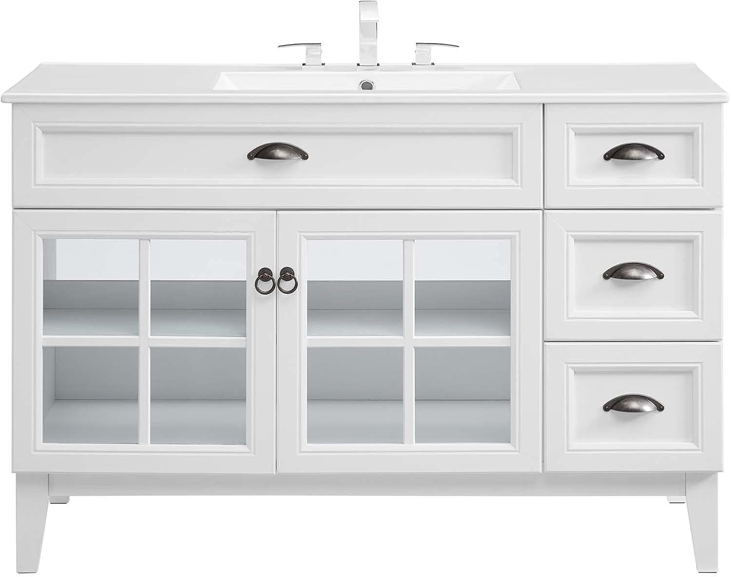 Sink Vanity Cabinet, Wood, White, Modern Contemporary, Hotel Bedroom Bathroom Master Suite Guest