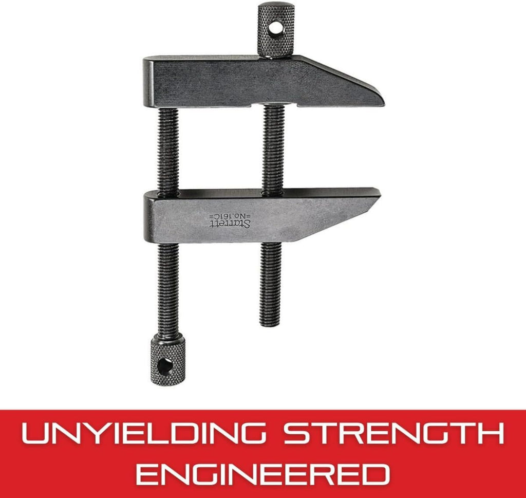 Starrett Toolmakers Parallel Clamp - Ideal for Holding Work in Tapping and Drilling - 2-1/4' Capacity, 1-7/32' Throat Depth, Hardened Steel, Nice Finish - 161C