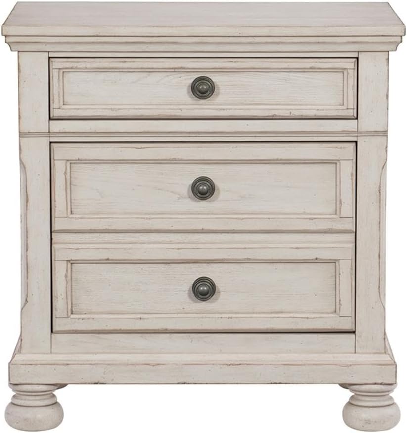 Homelegance 2-Drawer Nightstand, One Size, Antique White