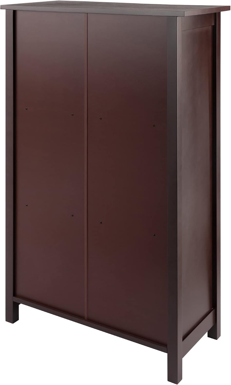 Verona 3-Section M Storage Shelf with 6 Foldable Black Color Fabric Baskets