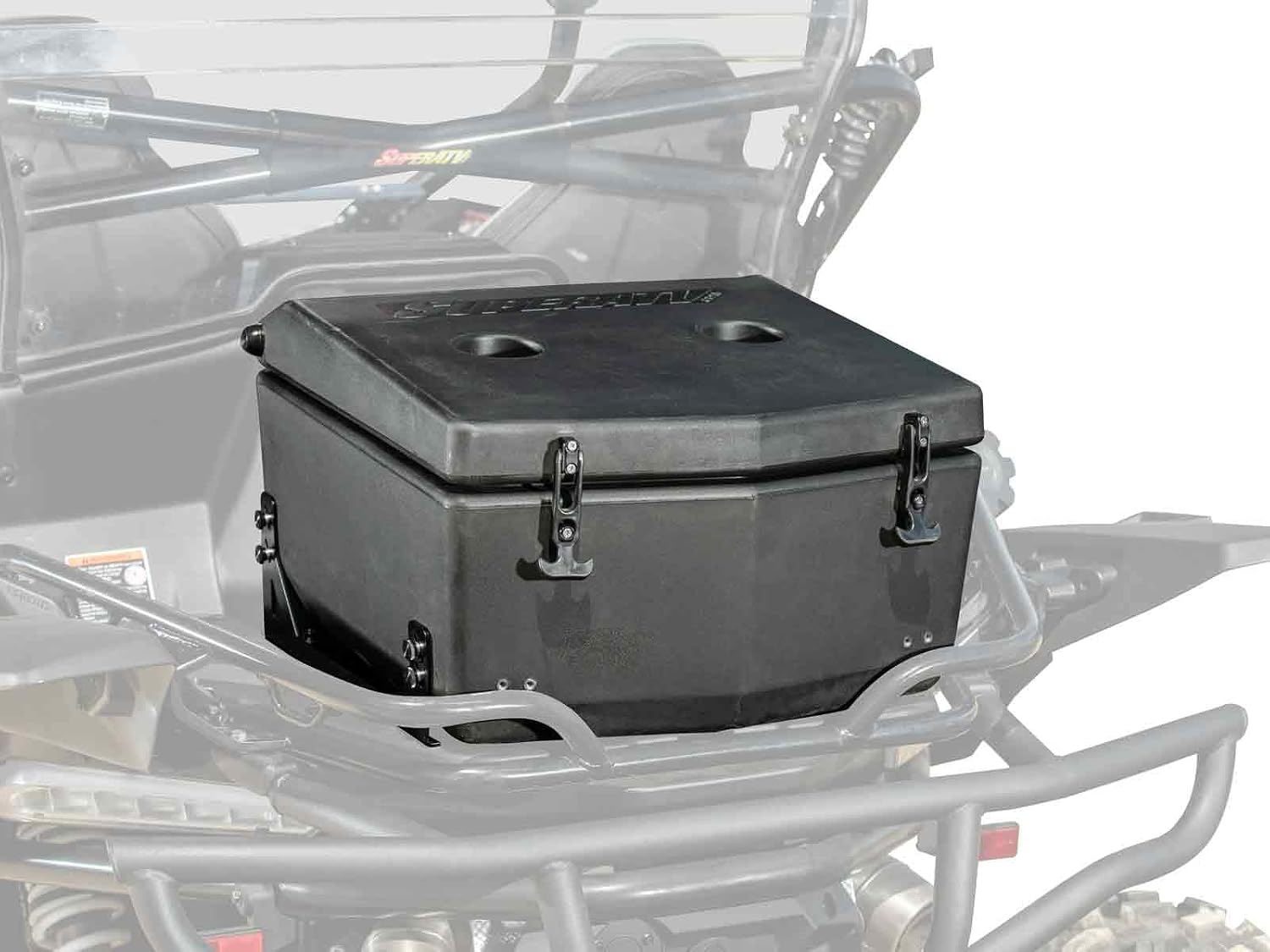 SuperATV Water Resistant Rear Insulated Cooler/Cargo Box for 2020-2022 CFMOTO ZForce 950 | Sealed Lid Keeps Ice in and Mud Out | Built-in Threaded Drain Plug | Heavy-Duty Latches