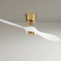 Casa Vieja 56' Longbow Brass and White Indoor/Outdoor Ceiling Fan