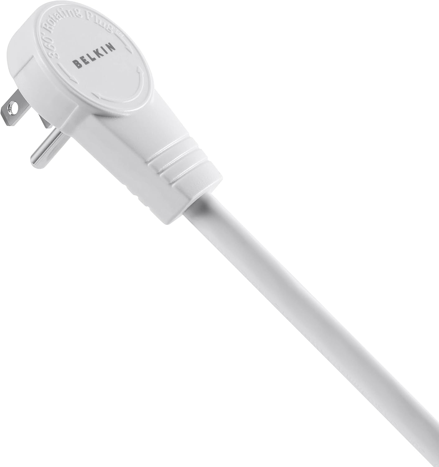 Belkin Surge Protector Power Strip-6 AC Multiple Outlets-Flat Rotating Plug,8ft Long Heavy-Duty Extension Cord for Home,Office,Travel,Computer Desktop&Charging Brick-White (720 Joules),(Pack of 6)