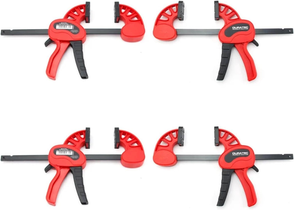 4pcs F Type Woodworking Clip Quick Grip Clamp Quick Ratchet Release DIY Carpentry Hand Tool One-Handed Traps(4pcs 6inch)