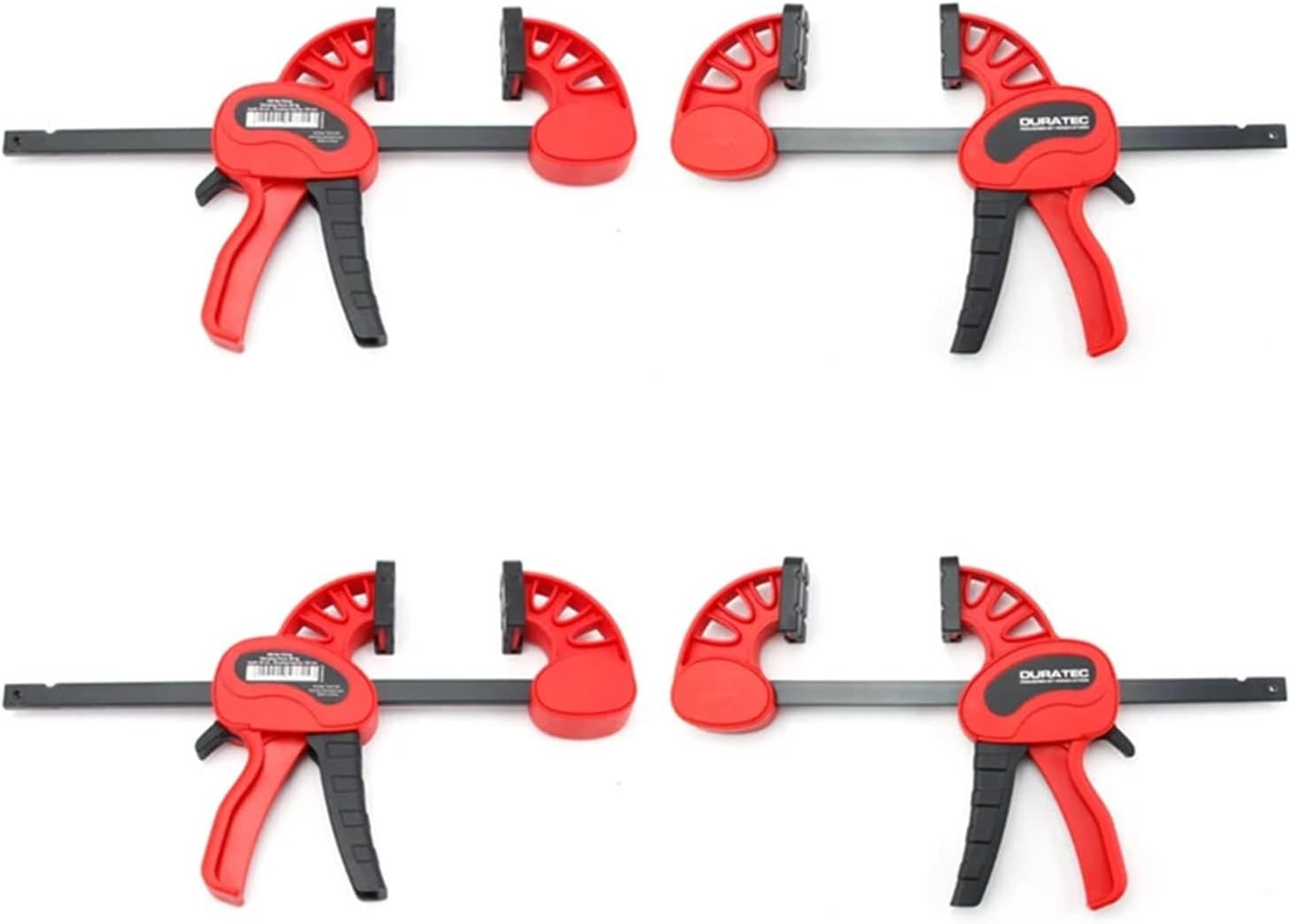 4pcs F Type Woodworking Clip Quick Grip Clamp Quick Ratchet Release DIY Carpentry Hand Tool One-Handed Traps(4pcs 6inch)