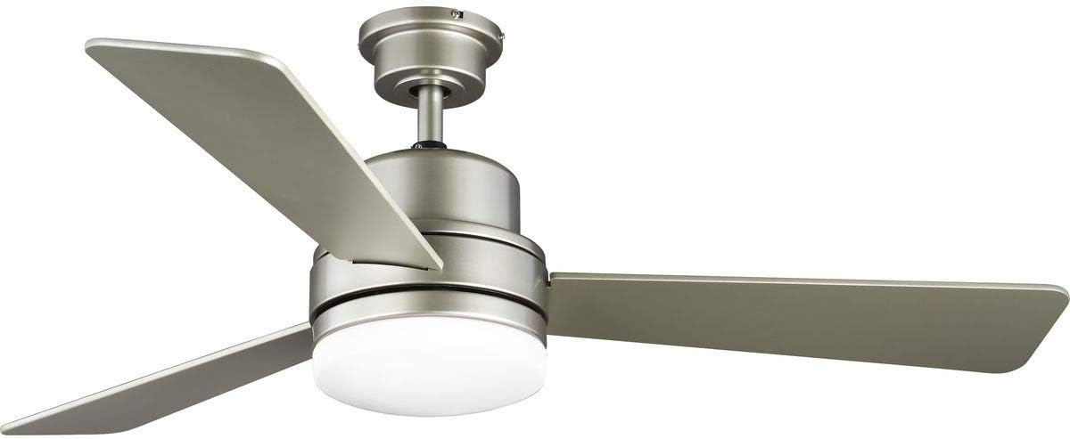 Progress Lighting Trevina II Collection 52' Three-Blade Nickel Ceiling Fan