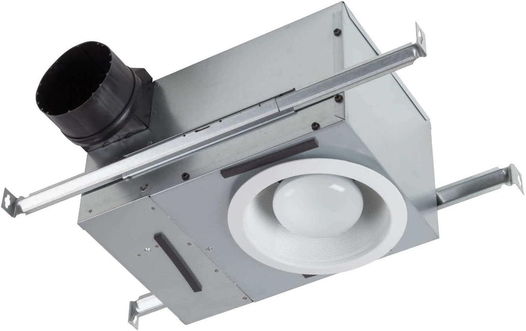 Broan-NuTone 744L Recessed Light Ventilation Fan, Selectable Speed 50-80 CFM, 0.3-2 Sones, White