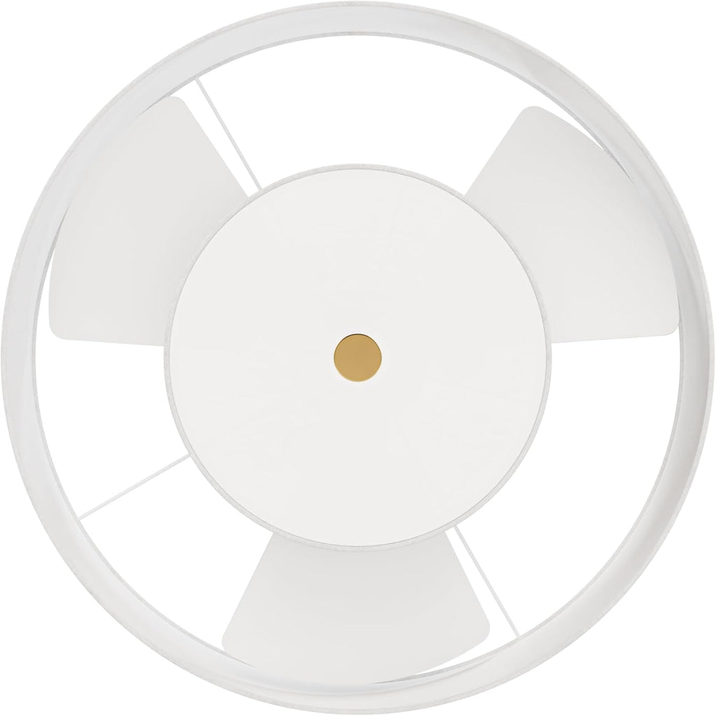 Hunter Fan 30 inch Ceiling Fan with Light and Remote Control, Luxe Gold and Fresh White Indoor Fandelier, Small Room Fandelier for Bedroom, Living Room, Kitchen & Home Office (Renewed)