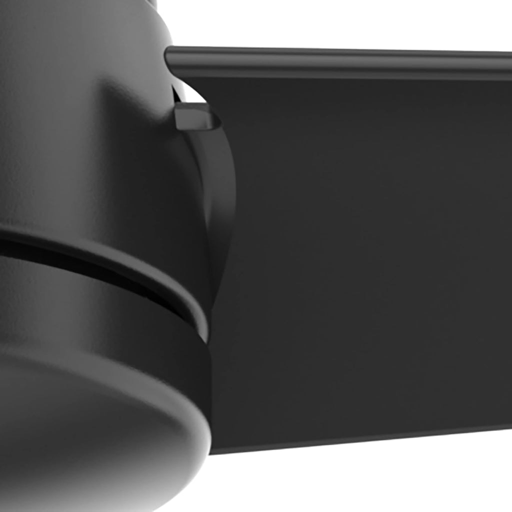 Hunter 52 inch Outdoor or Indoor Ceiling Fan No Light - Black Ceiling Fan without Light, For Patio, Porch, Garage, or Living Room, Standard Mount, 3 Blades, Wall Control - Trimaran 59609, Matte Black