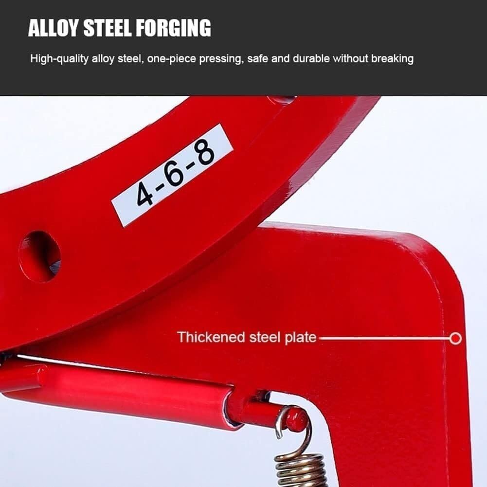 Granite Slab Lifting Clamp Heavy Duty Stone Scissor Lifter Clamp for Marble Concrete Blocks Slate Sheets(6 inch)