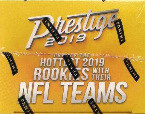 2019 Panini PRESTIGE Football Series Unopened Blaster Box of Packs with One Autograph or EXCLUSIVE Memorabilia and 8 Rookie Cards in EACH Box