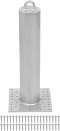 Galvanized Commercial Roof Anchor, 24-inch 5000lbs Breaking Strength, Fall Protection Anchor with 8+40 Holes for Indoor/Outdoor Use on Metal/Wood/Concrete (24inch with Screw)