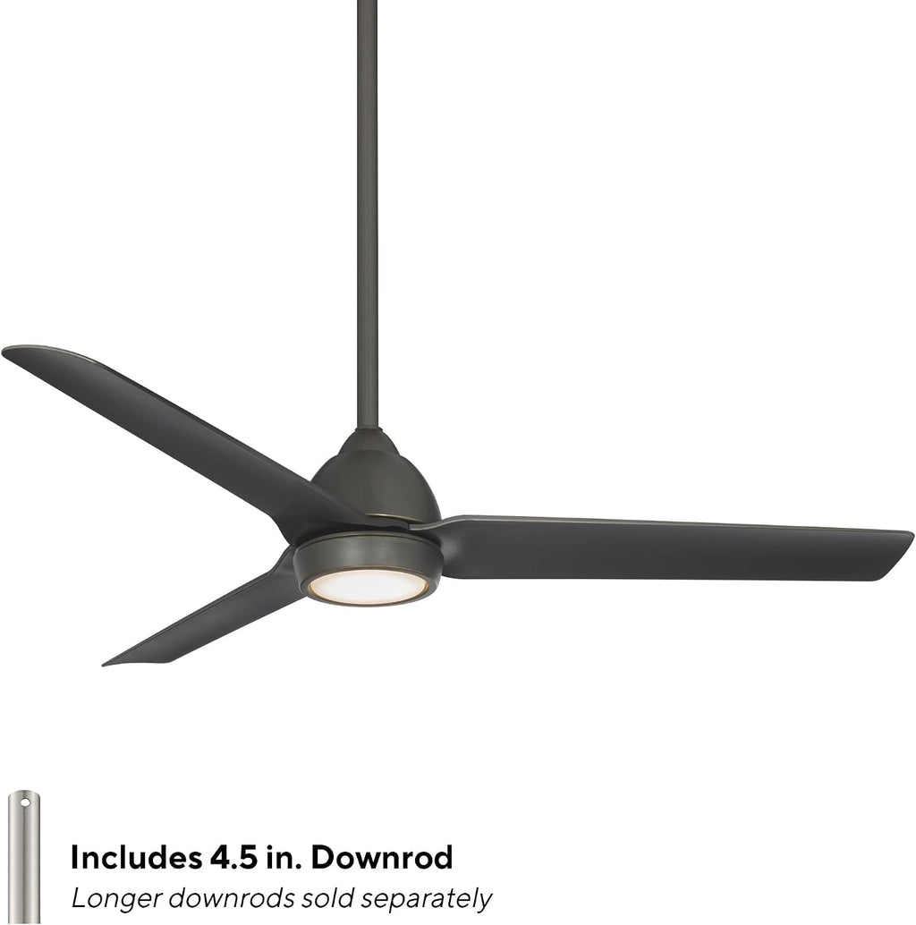 WAC Lighting F-001L-OB Mocha 54' Outdoor Ceiling Fan with LED Lights & Remote, Oil Rubbed Bronze