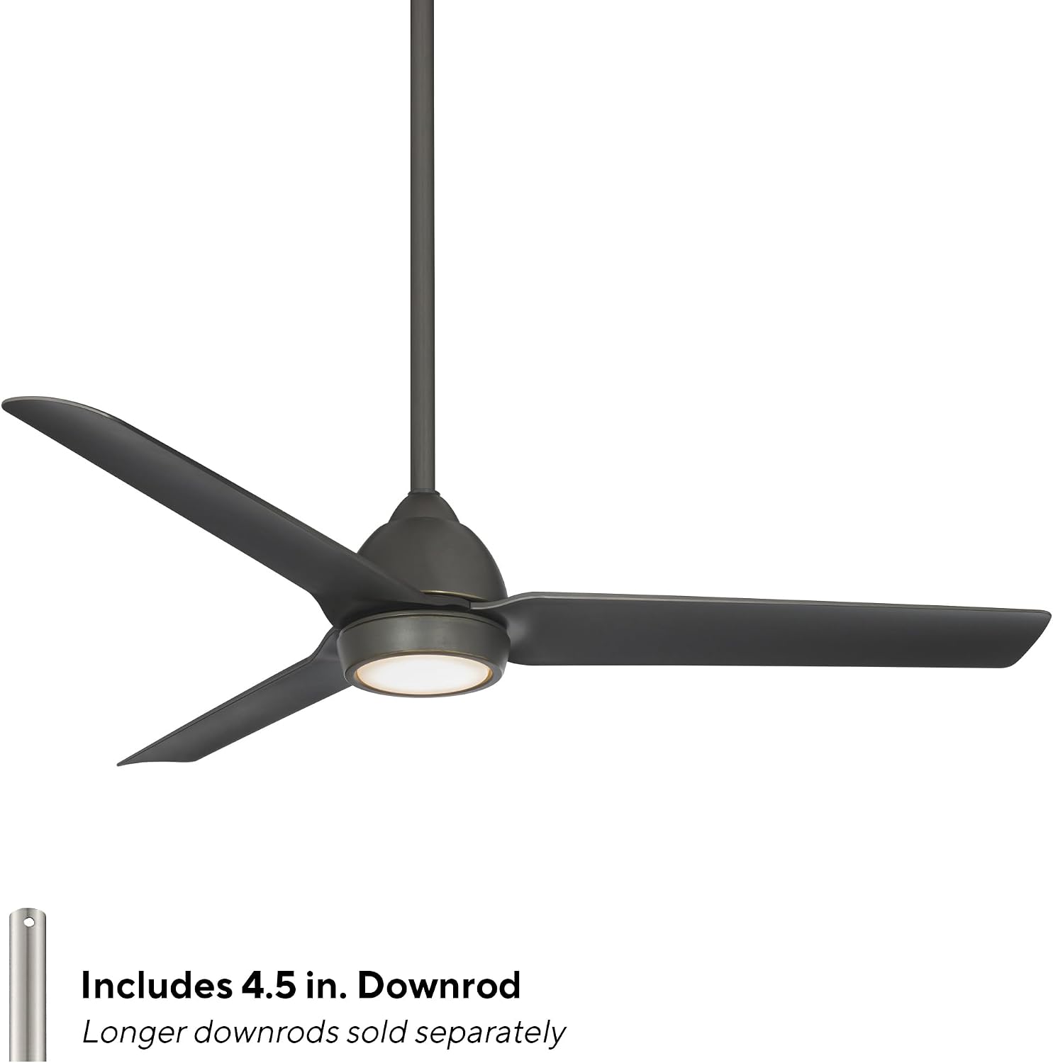 WAC Lighting F-001L-OB Mocha 54' Outdoor Ceiling Fan with LED Lights & Remote, Oil Rubbed Bronze