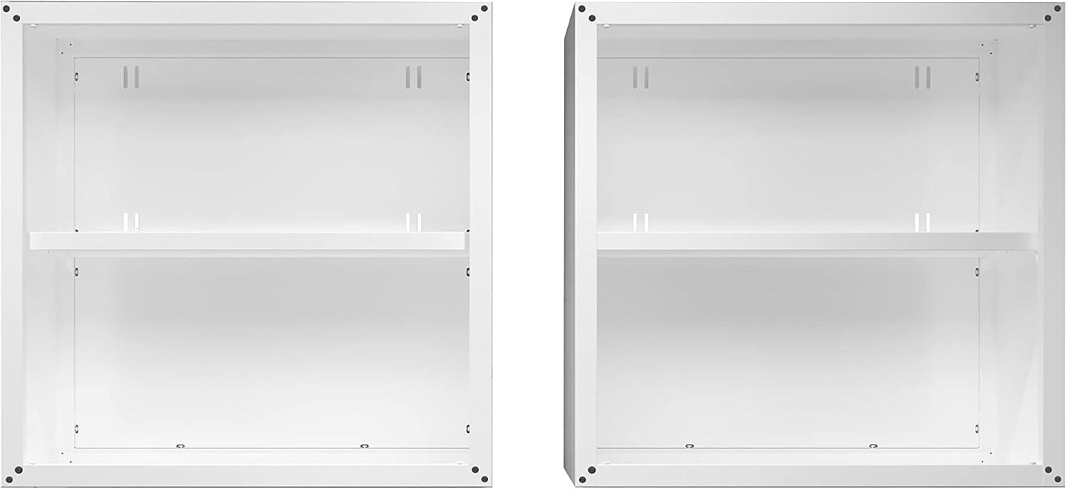 Manhattan Comfort Fortress Storage Units, White