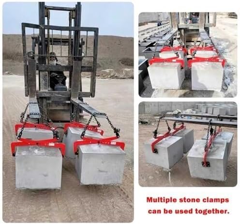 clamps Granite Slab Lifting Clamp Heavy Duty Stone Scissor Lifter Clamp of Marble, Concrete Blocks, Slate Sheets, Curb Stones vertical(12inch)
