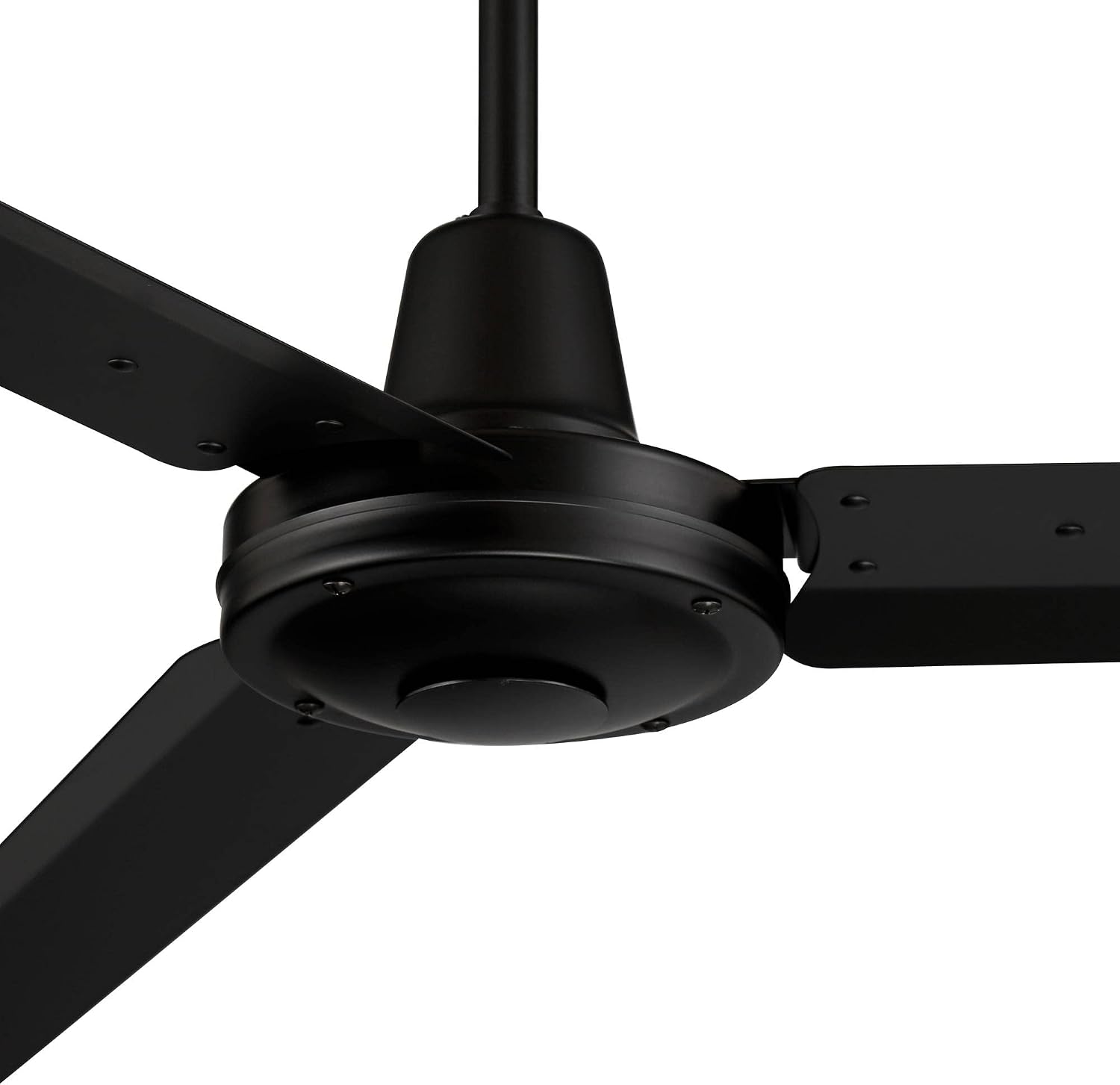 Casa Vieja 60' Turbina DC Industrial Rustic Farmhouse 3 Blade Indoor Outdoor Ceiling Fan with Remote Control Matte Black Damp Rated for Patio Exterior House Home Porch Gazebo Garage Barn