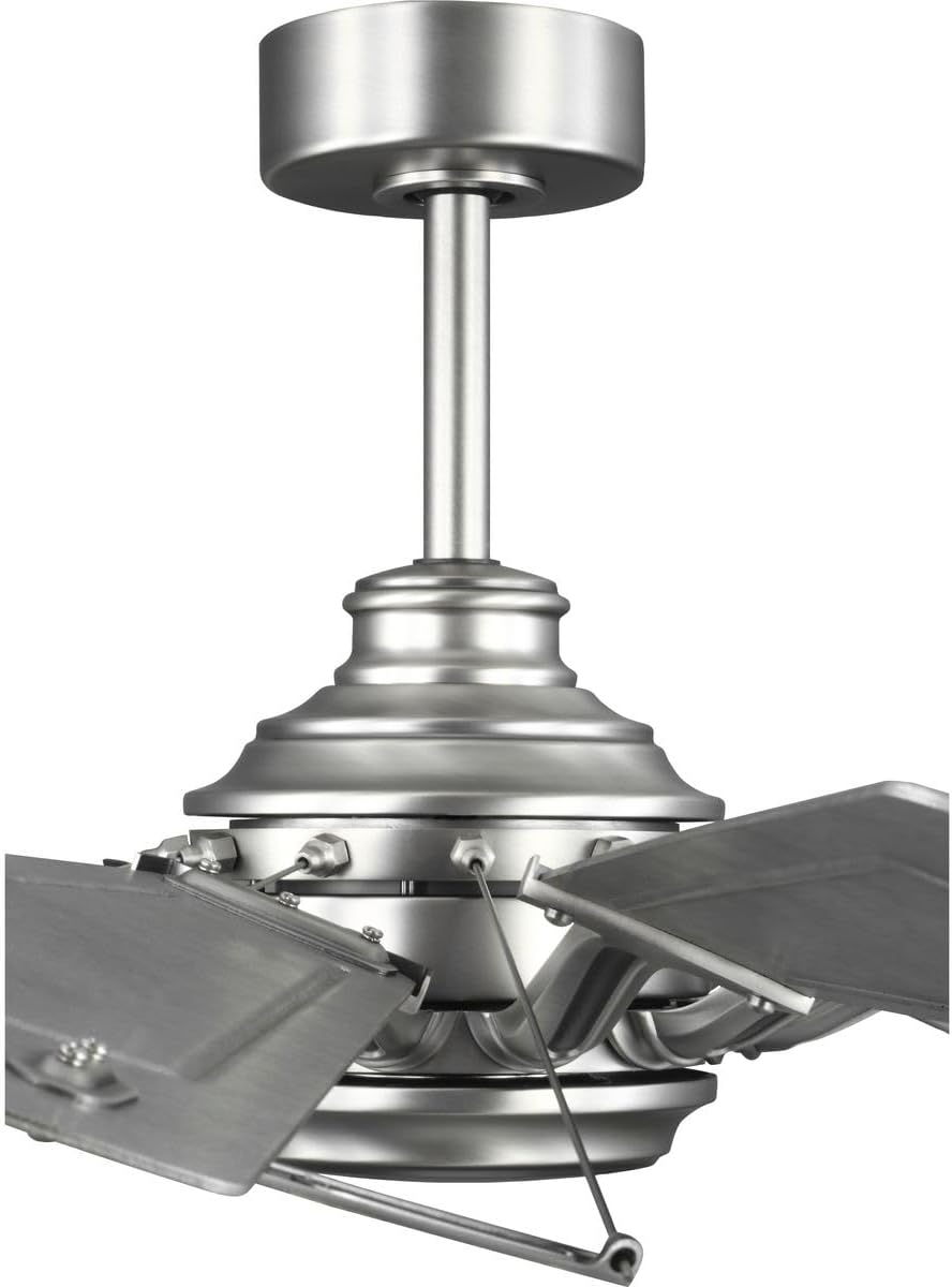 Progress Lighting P250098-081 Springer II - 12 Blade Ceiling Fan in Farmhouse Style-16.26 Inches Tall and 60 Inches Wide, Finish Color: Antique Nickel