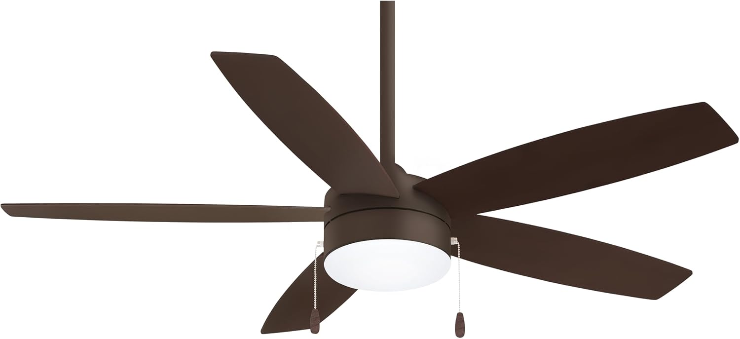 Minka-Aire F673L-ORB Airetor 52 Inch Ceiling Fan with Integrated 16W LED Light in Oil Rubbed Bronze Finish