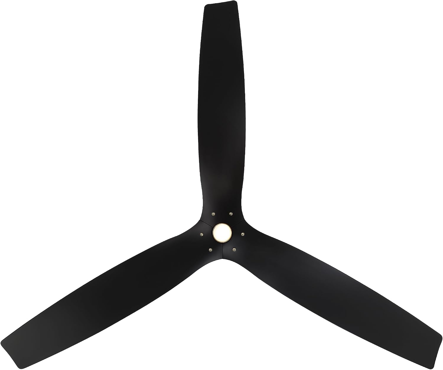 Modern Forms Spinster Indoor and Outdoor 3-Blade 60in Smart Ceiling Fan in Soft Brass Matte Black with 3000K LED Light Kit and Remote Control with Alexa and iOS or Android App