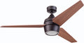 Honeywell Ceiling Fans Eamon Modern 52 Inch Ceiling Fan with Light, LED Fan with Remote Control, Indoor Fan, 3 Contemporary Blades with Maple and Black Wood Finish Options, Bronze (51922-01)