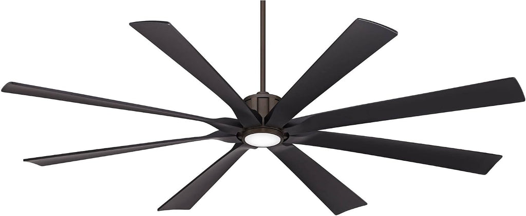 Possini Euro Design 80' Defender Rustic Farmhouse Indoor Outdoor Ceiling Fan with Dimmable LED Light Remote Control Oil Rubbed Bronze Black Damp Rated for Patio Exterior Porch Gazebo Garage Barn
