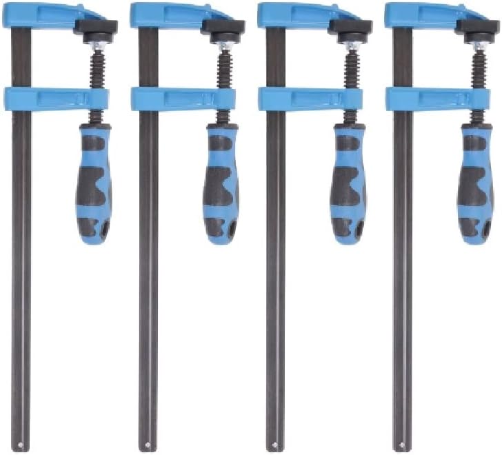 Set of 4pc 12' Steel Bar Clamp Tools Ratchet Quick Release for Wood Clutch Metal