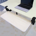 Clamp On Keyboard Tray Under Desk, Pull Out Keyboard Platform Computer Drawer for Office Work, 24in Keyboard Holder Office Furniture Accessories (Color : White maple wood, Size : 75x25cm/30x1