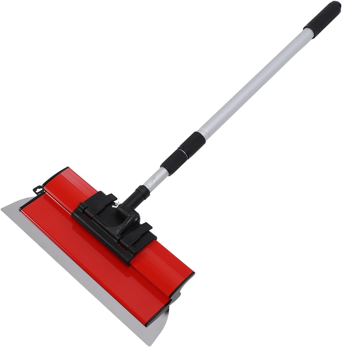 Drywall Skimming Blade Set Stainless Steel Skimming Blades Smoothing Spatula with Telescopic Pole for Wall and Ceiling