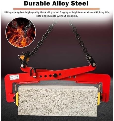 clamps Granite Slab Lifting Clamps Marble Heavy Duty Stone Carrying Clamp for Lift Handling Transporting vertical(12in)