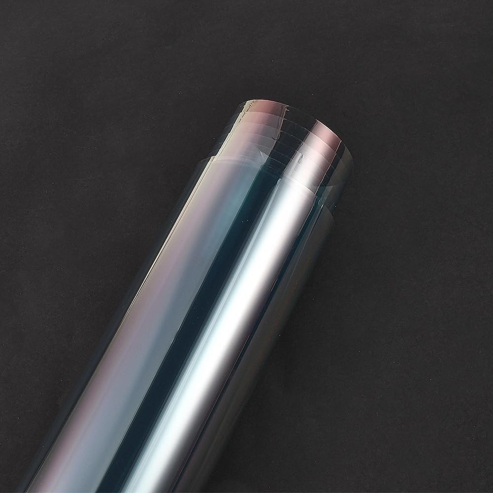 XhuangTech Window Tint for Cars, 78% VLT Chameleon Red Car Tints for Window, Blocks UV/IR Rays, Heat & Glare, Privacy Protection Adhesive Window Film for Windshield, Rear & Side Windows (60In x 100FT)
