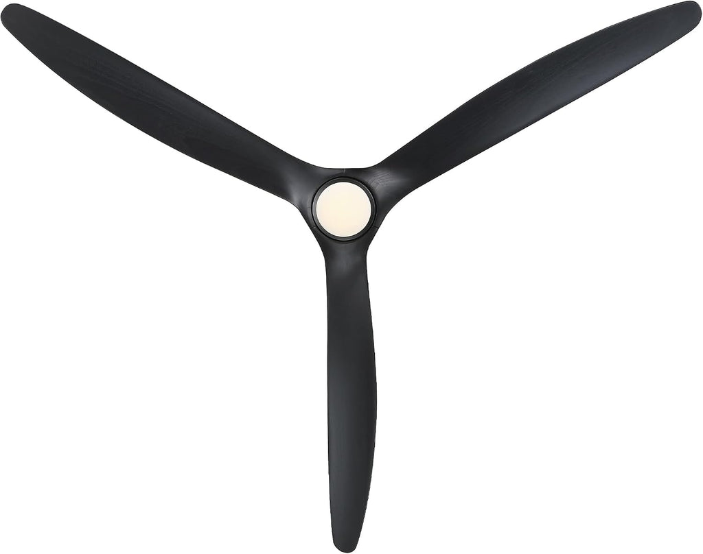 80 Inch Ceiling Fans with Lights and Remote Large Quiet Outdoor Ceiling Fan | Reversible Quiet DC Motor, 3 Natural Wood Blades, 6-Speed, 3CCT & Dimmable LED, High CFM Modern Big Fan for Living Room Patio