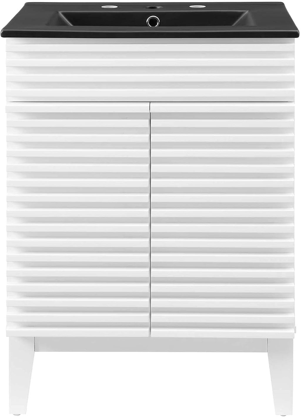 Sink Vanity Cabinet, Wood, White Black, Modern Contemporary, Hotel Bedroom Bathroom Master Suite