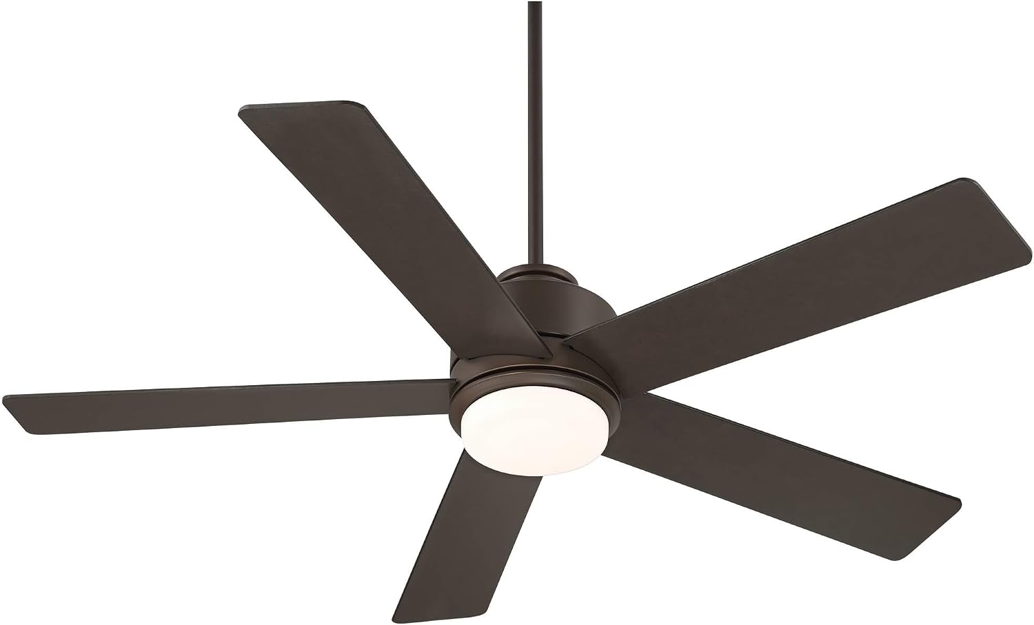 Casa Vieja 52' Grand Palm Modern Indoor Outdoor Ceiling Fan 5 Blade LED Light Remote Control Oil Rubbed Bronze Finish Brown Wood Blades Bedroom Patio Living Room Kitchen Damp Rated Decorative