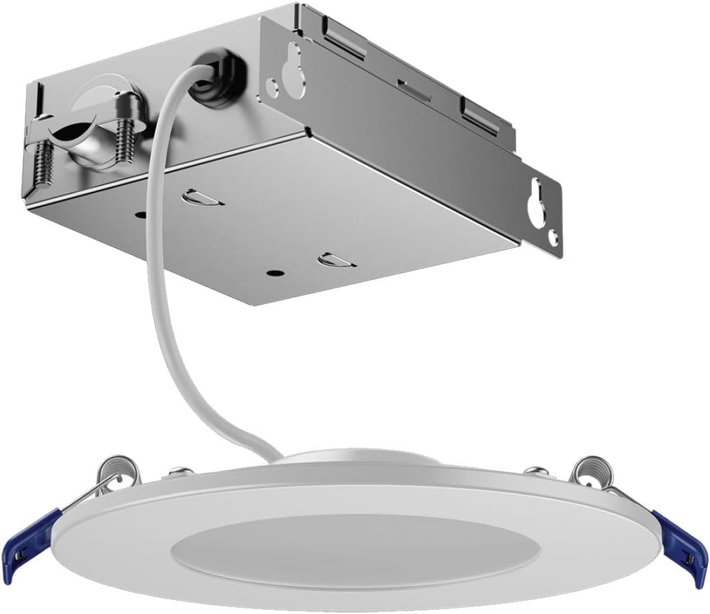 GE CYNC Reveal HD+ Wafer Smart LED Downlight Fixture, Color Changing Lights, WiFi and Bluetooth LED Lights, 16 Watts, Compatible with Alexa and Google Home, 4 Inches (6 Pack)