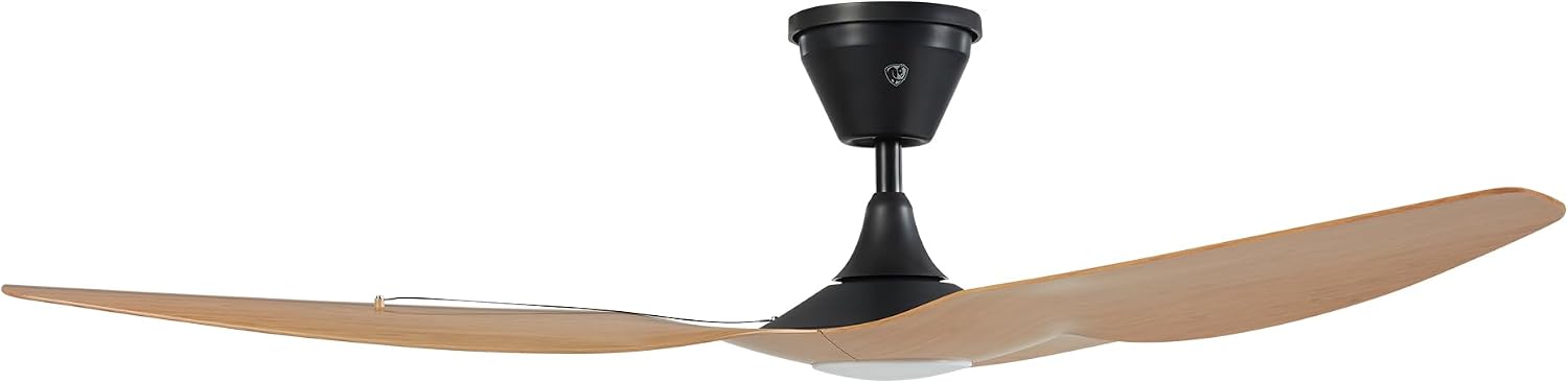 Big Ass Fans - Haiku Coastal - Marine/Coastal Grade Smart Outdoor Ceiling Fan with Remote Control, 2700K Dimmable LED, Universal Mount with 5' Extension Tube