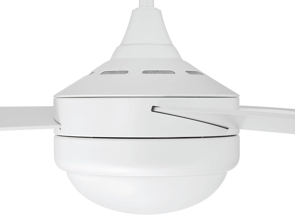 Craftmade 52' Phaze II White Finish Indoor 3-Blade Ceiling Fan & LED Light Kit with 4-Speed Wall Control Included