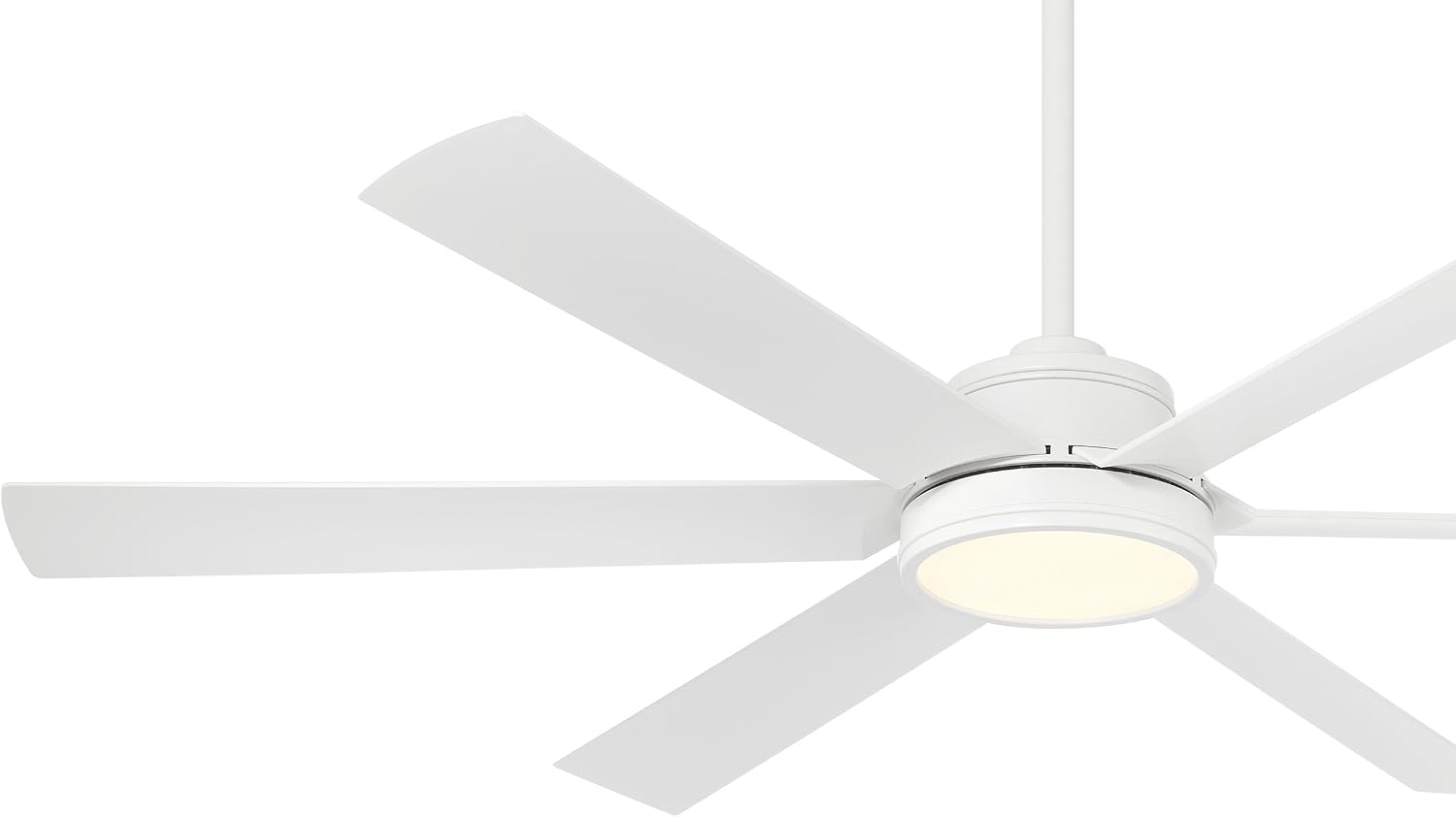 MINKA-AIRE F897L-WHF Cairo 65' 6-Blade LED Smart Indoor/Outdoor Ceiling Fan - Flat White Finish with Matte Lens