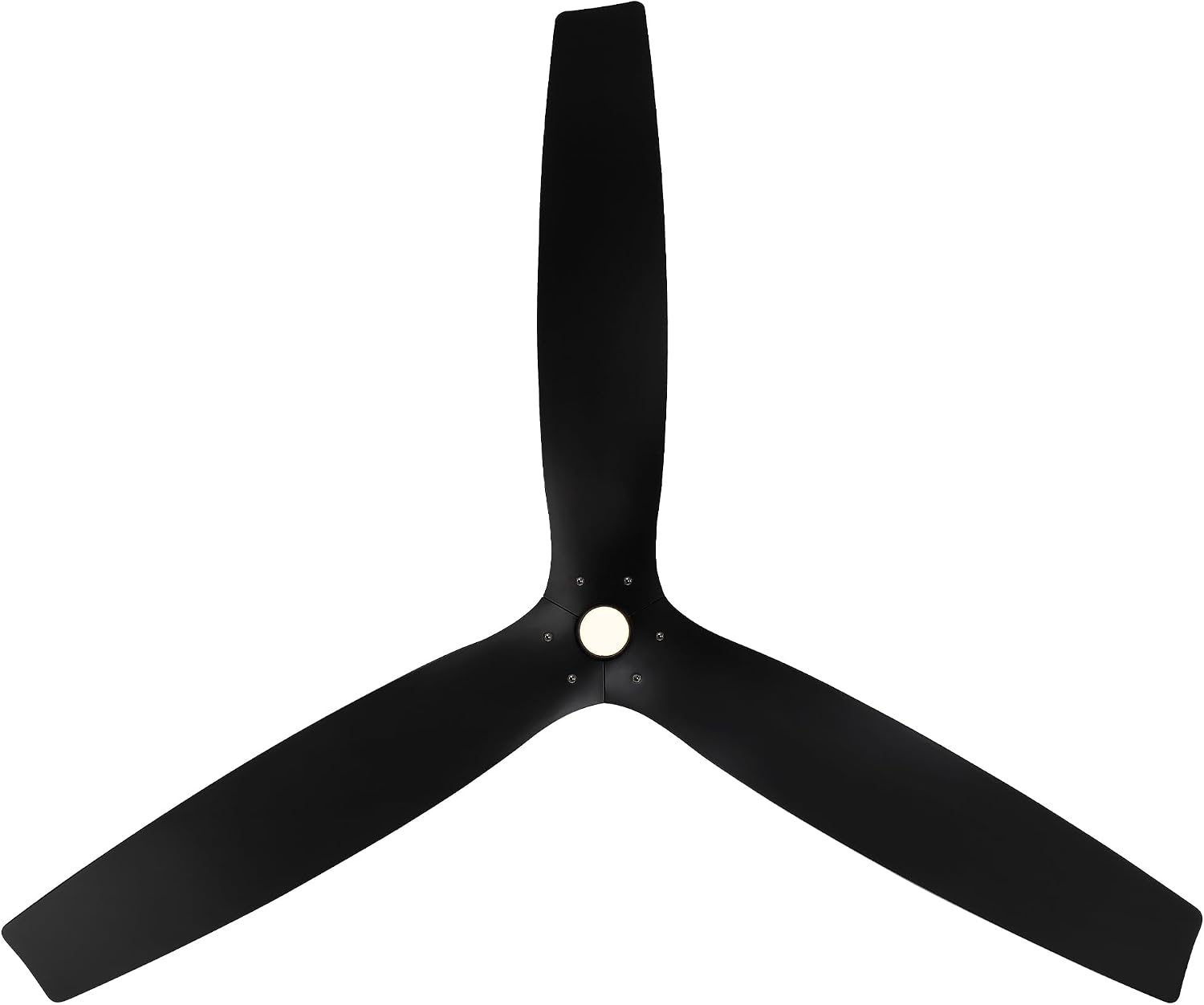 Modern Forms Spinster Indoor and Outdoor 3-Blade 60in Smart Ceiling Fan in Matte Black with 3000K LED Light Kit and Remote Control with Alexa and iOS or Android App