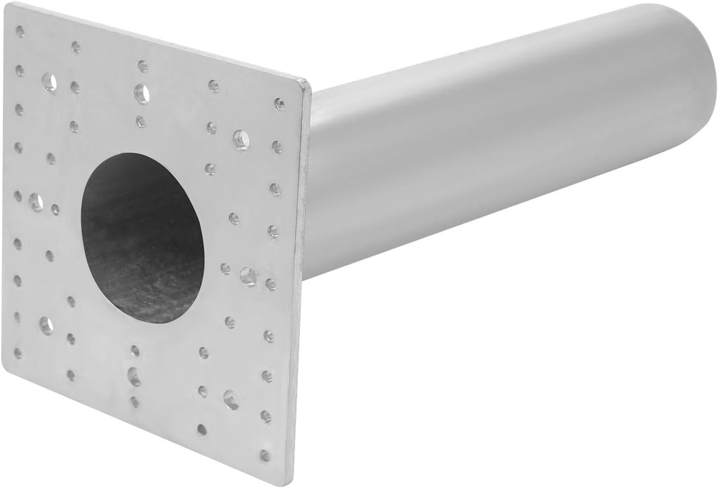 Galvanized Commercial Roof Anchor, 24-inch 5000lbs Breaking Strength, Fall Protection Anchor with 8+40 Holes for Indoor/Outdoor Use on Metal/Wood/Concrete (24inch with Screw)